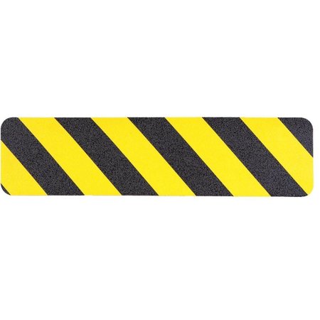JESSUP Caution Anti-Skid Pre-Cut Black/Yellow Strip 3360-6x24-10
